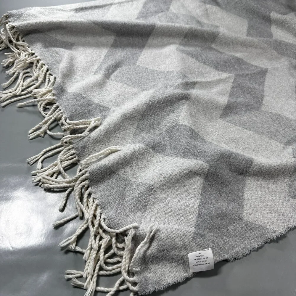 Nido Notte Italia Throw Blanket Shawl Italy Tassel Wrap Oversized Fringed Soft - Picture 2 of 12